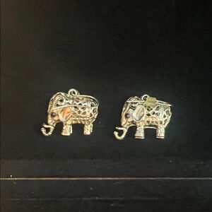 Elegant Gold Elephant Earrings